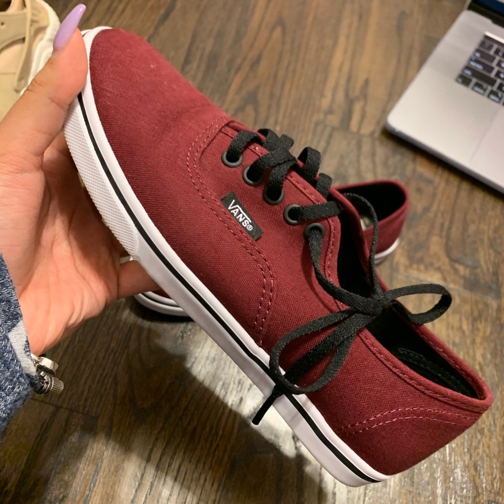 Burgundy Vans